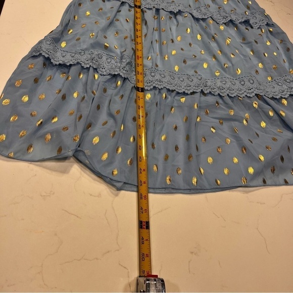 Bikinishe Blue Chiffon Boho tiered maxi dress - Picture 14 of 14